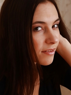 Kristina Finger Fuck Hairy Pussy