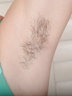 Lara Hairy Bikini Pussy